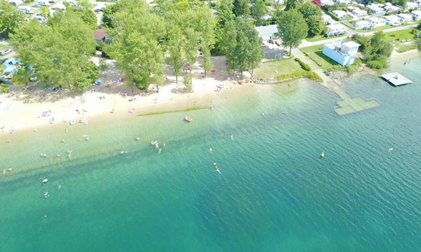 Luftaufnahme vom Kulkwitzwer See